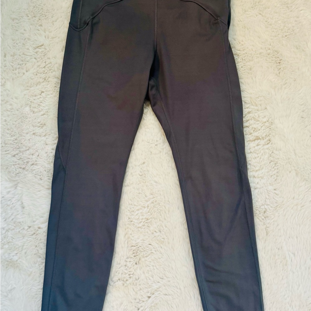 Body NV Women's Gray Zip-Up Athletic Top and Leggings Set - Picture 11 of 15